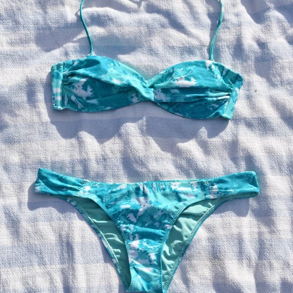Volcom  blue bikini set - Picture 1 of 2